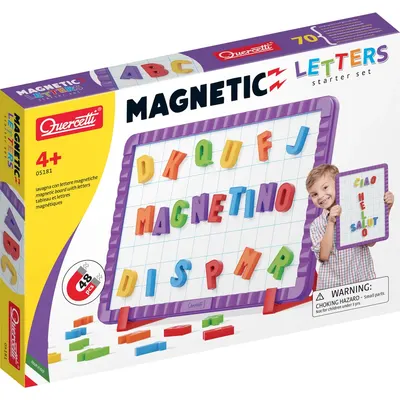 Tableau magnétique avec 48 lettres colorées, dès 4 ans