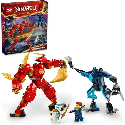 Mech rouge de Kai à construire avec 4 figurines, 7+