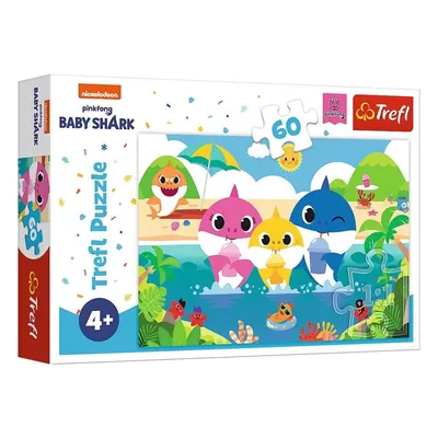 La bande des requins à la plage — puzzle 60 pièces