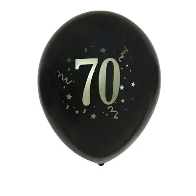 Ballons d’anniversaire « 70 », lot de 8 – 30 cm