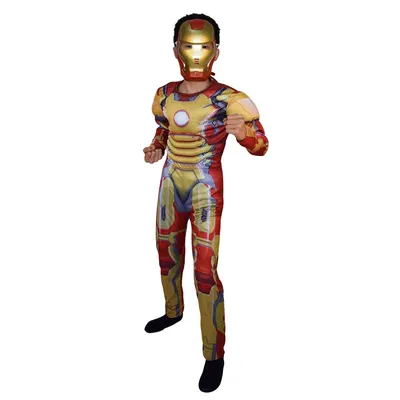 Costume adulte Iron Man : combinaison intégrale et masque