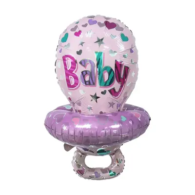 Ballon sucette rose et violet « Baby »