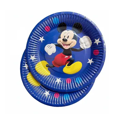 Assiettes en papier Mickey, lot de dix
