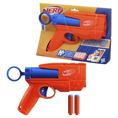 Pistolet Nerf N-Series Ward Compact avec 2 Fléchettes