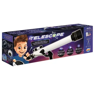 Télescope 60 mm à 3 oculaires avec 40 activités dès 8 ans