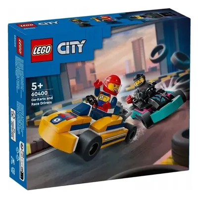 Duel de karts LEGO City avec deux pilotes, dès 5 ans