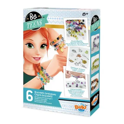 Palette de perles et breloques pour 6 bracelets, dès 8 ans