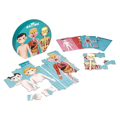 Puzzle du corps humain en 100 pièces, anatomie dès 6 ans