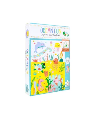 Coffret marin : histoire et puzzle réversible à colorier
