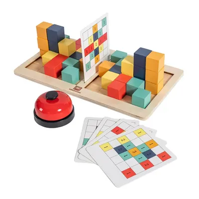 Défi des figures en cubes colorés dès 3 ans