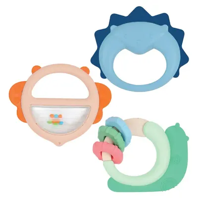 Trio de hochets aux formes variées pour bébé dès 3 mois