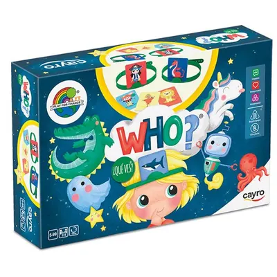 Jeu de Devinettes Who? Cayro 5 ans+
