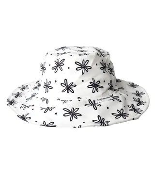 Bob à fleurs pour bébé, visière pliable et réglage
