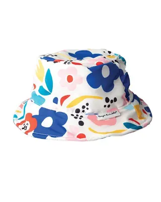 Bob bébé à fleurs multicolores, bord souple