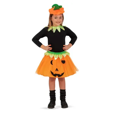 Jupe citrouille d’Halloween avec col et bandeau, dès 3 ans