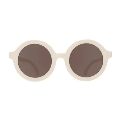 Lunettes rondes crème aux verres ambrés, 3–5 ans