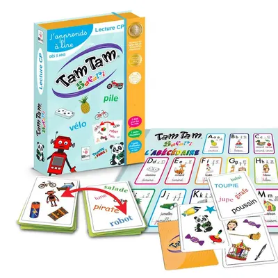 Tam Tam Safari : coffret de syllabes et d’abécédaire
