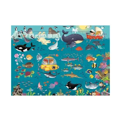 Sous la surface : puzzle des animaux marins, 48 pièces dès 4 ans