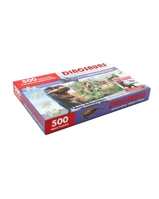 Dinosaures, carnivores et géants : livre et puzzle 500 pièces