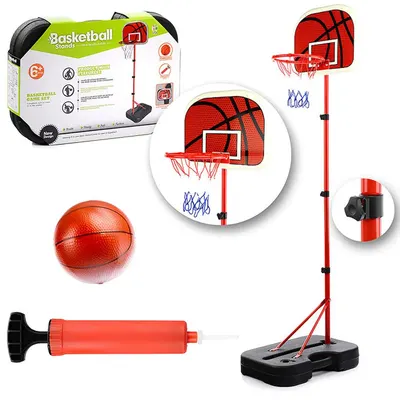 Défi basket sur pied avec ballon et pompe, dès 6 ans