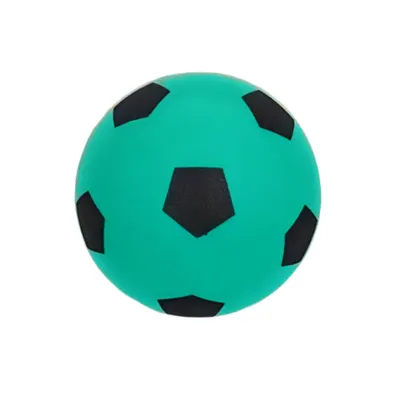 Ballon de foot en mousse à panneaux noirs pour enfants