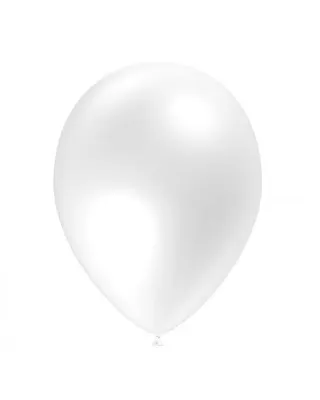 Blanc en fête : pack de 100 ballons