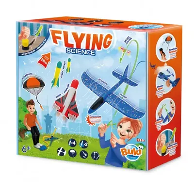 Coffret Buki pour explorer le vol : fusées, avions et parachute, dès 6 ans