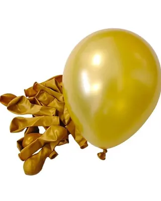 Lot festif de 50 ballons dorés