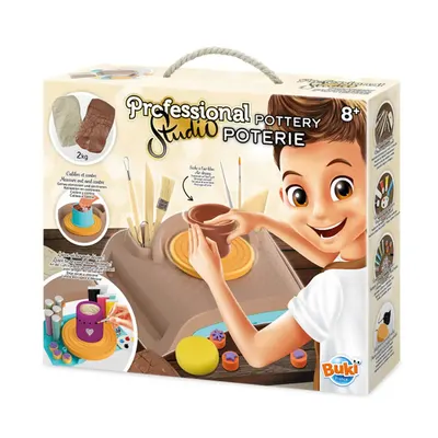 Tour de potier enfant avec argile et plateau de séchage 8+