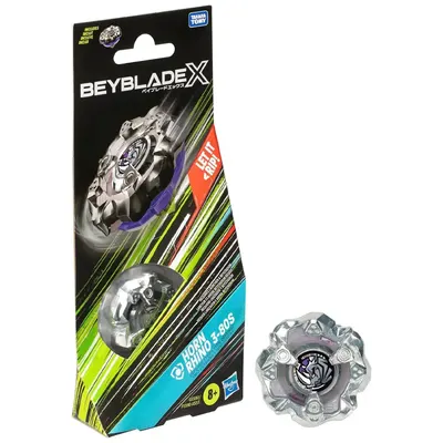 Toupie Rhino 3-80S grise pour Beyblade X