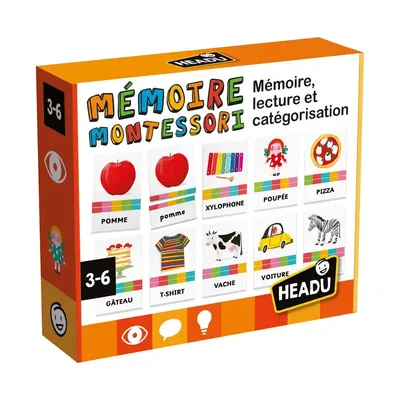 Mémoire, lecture et catégories : jeu Montessori 3-6 ans