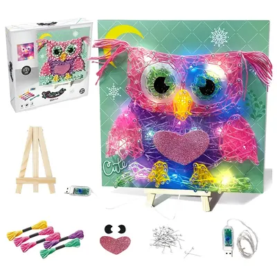 Kit créatif de fils entrelacés – Chouette