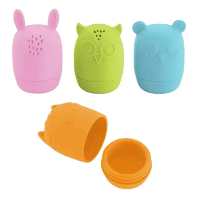 Quatuor d’arroseurs en silicone pour le bain dès 6 mois