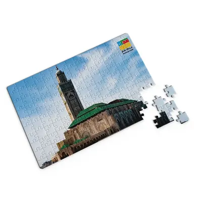 La mosquée Hassan II à reconstituer — puzzle 120 pièces en arabe