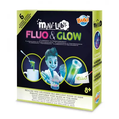 Coffret d’expériences lumineuses Buki Fluo & Glow 8 ans+
