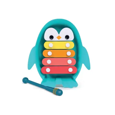 Xylophone Pingouin Turquoise à Cinq Sonorités