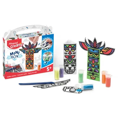 Coffret créatif : 2 totems à construire et décorer au sable, dès 5 ans