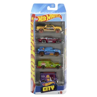 Coffret City Hot Wheels : cinq voitures aux profils variés