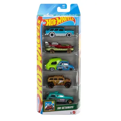 Pack HW Getaways : cinq voitures Hot Wheels
