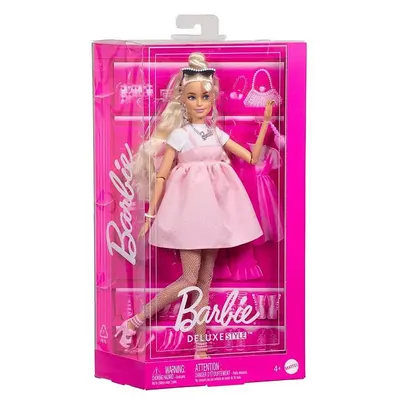 Barbie Deluxe Style, poupée blonde en tenue mode dès 4 ans