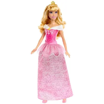 Aurore, poupée articulée à longue robe rose 29 cm