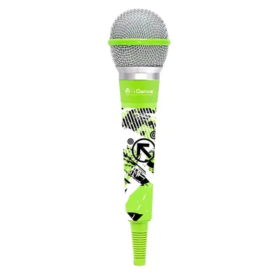 Microphone filaire vert avec câble de 4 m