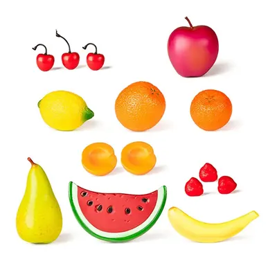 Assortiment de 15 fruits à jouer réalistes dès 3 ans