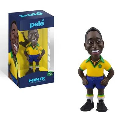 Pelé en tenue du Brésil, figurine de football 12 cm