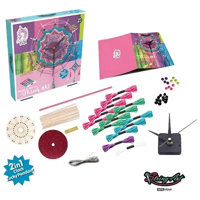 Kit créatif Horloge en art du fil 6+