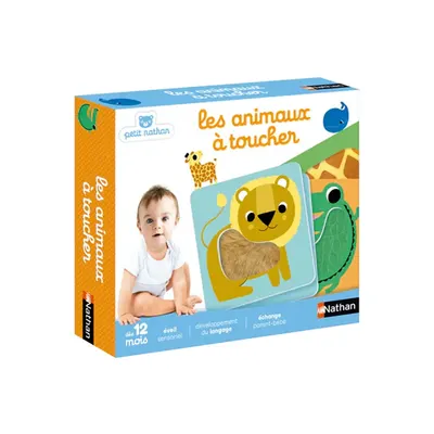 Cartes sensorielles Animaux à toucher dès 12 mois – Nathan