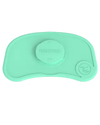 Tapis de repas vert à clic, format mini sans assiette