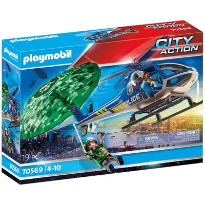 Playmobil Police : opération aérienne au parachute, dès 4 ans