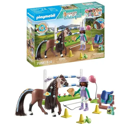 Zoé et Blaze au saut d’obstacles – coffret Playmobil