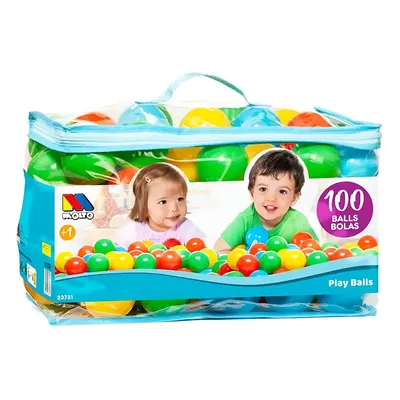 Balles de Jeu Colorées Molto - Sac de 100 Balles 6,5cm